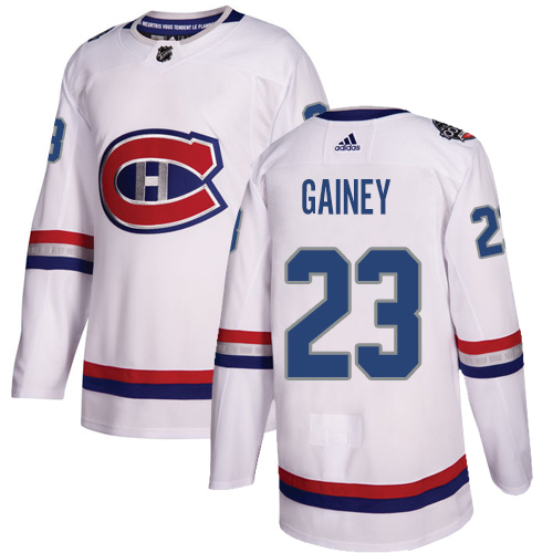 Adidas Canadiens #23 Bob Gainey White Authentic 100 Classic Stitched NHL Jersey